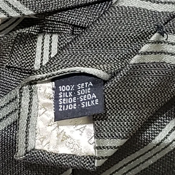 NWOT! DOLCE & GABBANA Men's All Silk Striped Neck Tie (58.5x3.75) Olive/Green
